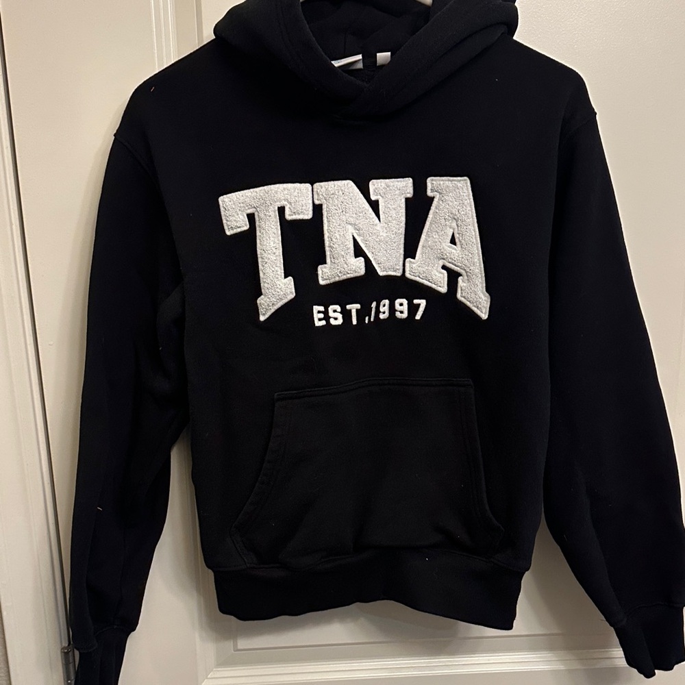 TNA Black and White Logo Hoodie